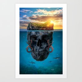 Skull Island Art Print