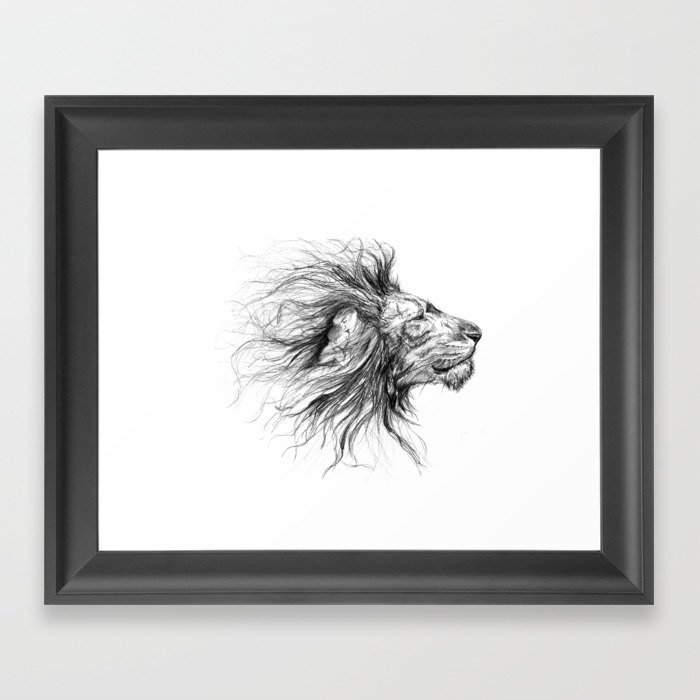 lion Framed Art Print