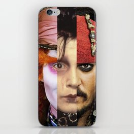 Faces Johnny Depp iPhone Skin