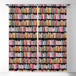 Book lovers gifts of antique and retro books on a bookshelf Blackout Curtain