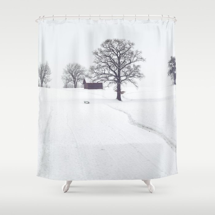 Winter Scene Shower Curtain By Winter Wonderland Society6