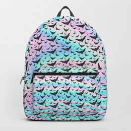 Holographic Glitter Bats Pattern Backpack