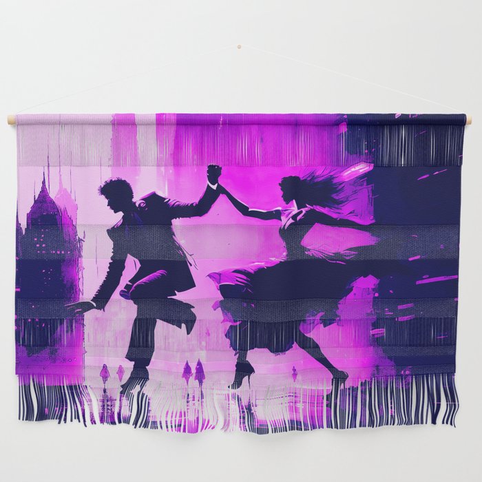 Purple City Nights Wall Hanging