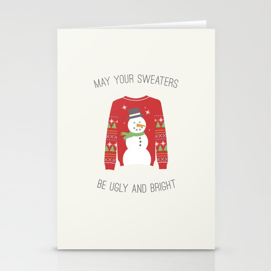 Ugly Sweater Stationery Cards