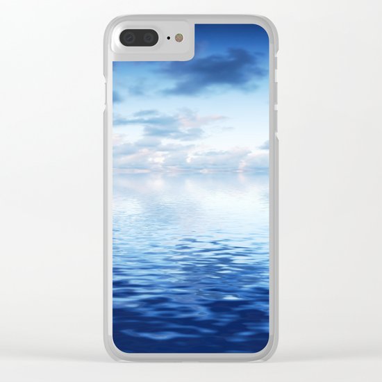 Blue ocean #reflection Clear iPhone Case
