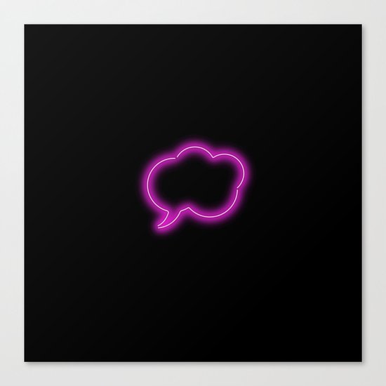 Dialogue Cloud Canvas Print