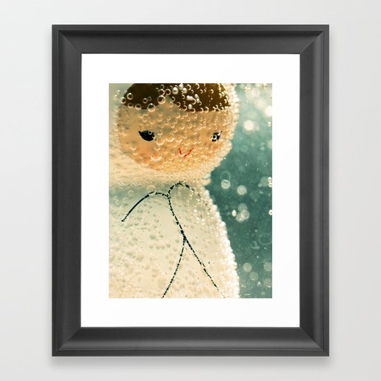 Snuggle bubble Framed Art Print