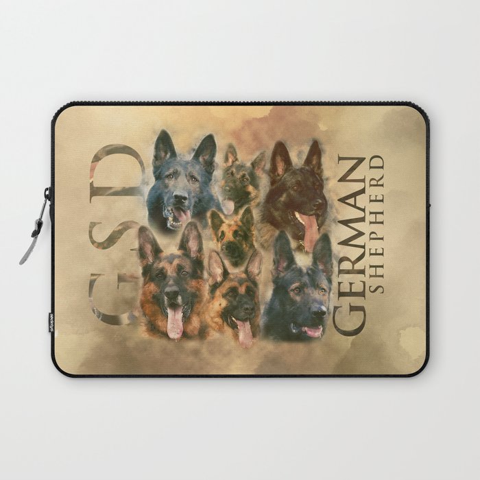 German Shepherd dog - GSD collage Laptop Sleeve