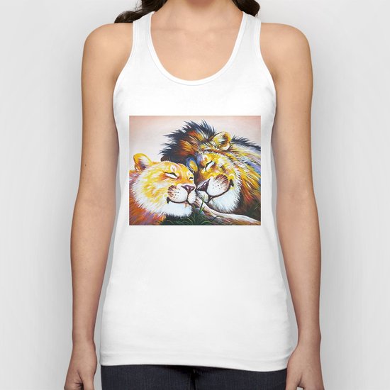 lion love Unisex Tank Top