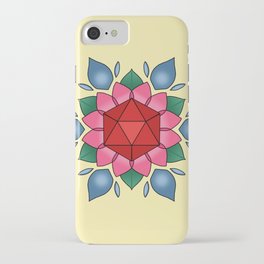 D20 Flower Mandala iPhone Case