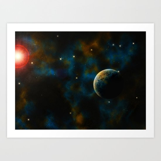 Deus Nebula Art Print