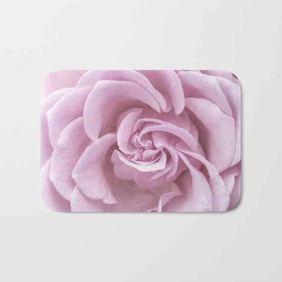 Pink Heart of a rose Roses Flowers Bath Mat
