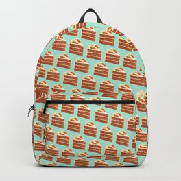 Carrot Cake Pattern - Blue Backpack