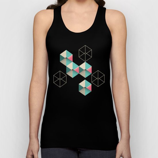 Empty cubes Unisex Tank Top