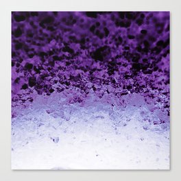 Purple Crystal Ombre Canvas Print