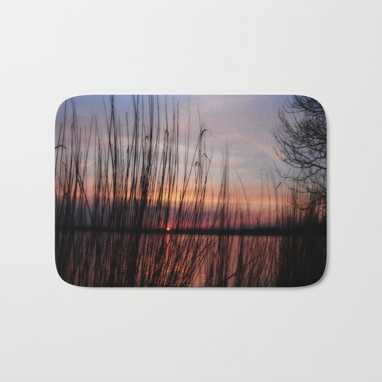 sunset nature Bath Mat