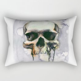 Dark Drippy Skull Rectangular Pillow
