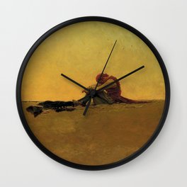 “Marooned” Pirate Art by Howard Pyle Wall Clock
