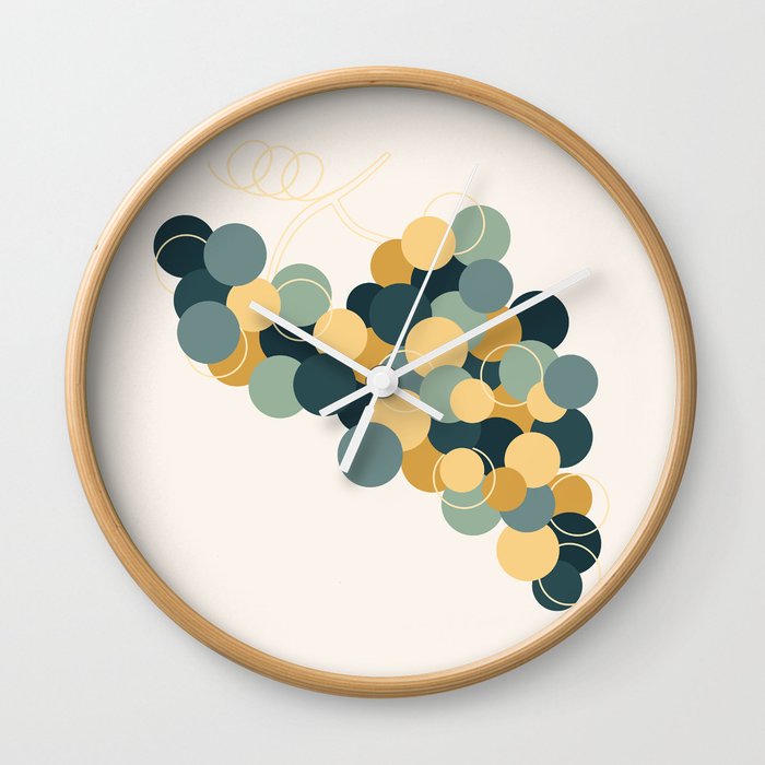 Grapes VIII Wall Clock