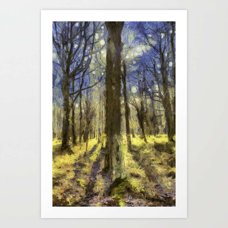 Peaceful Forest Van Gogh Art Print By Davidpyatt Society6 Peaceful Forest Van Gogh Art Print By Davidpyatt Society6