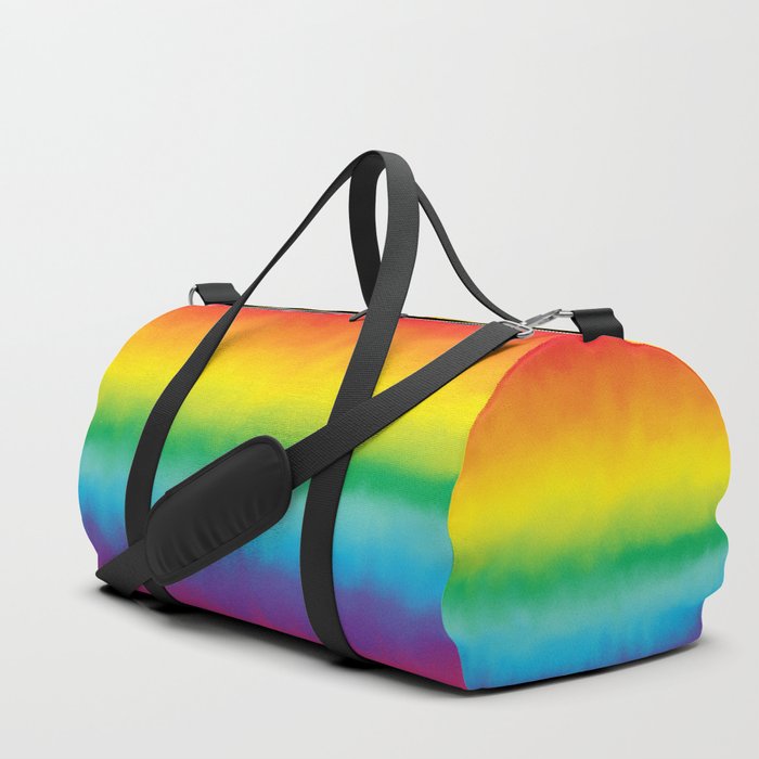 Watercolor Rainbow Duffle Bag