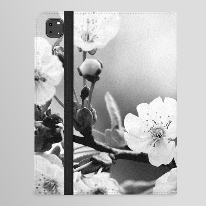 Cherry Blossom in Black and White #decor #society6 #buyart iPad Folio Case