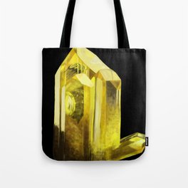 Yellow Crystal Tote Bag