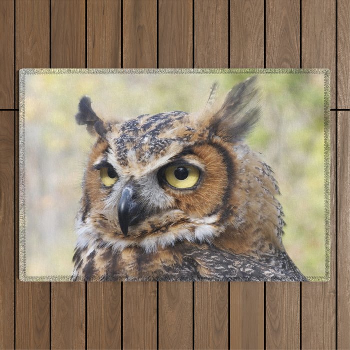 Great Horned Owl Outdoor Rug