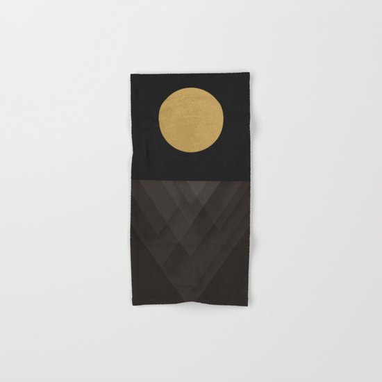 Moon Reflection on Quiet Ocean Hand & Bath Towel