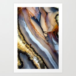 Agate abstract Art Print