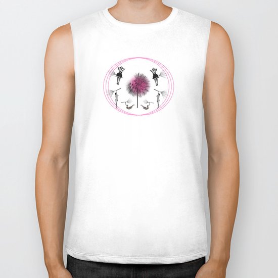Let's fly away on a dandelion Biker Tank