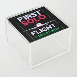 First Solo Flight Airplane First Flight Acrylic Box