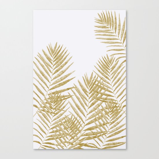 Fern Golden Canvas Print