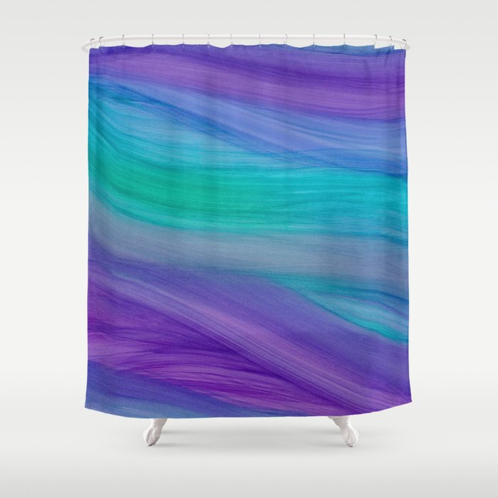 Mermaid Ocean Waves Shower Curtain