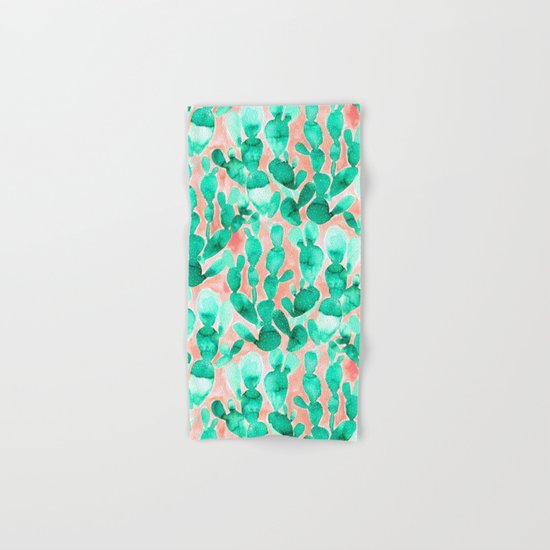 Paddle Cactus Blush Hand & Bath Towel