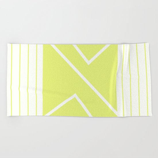 Irregular Chevron - The Yellow Beach Towel