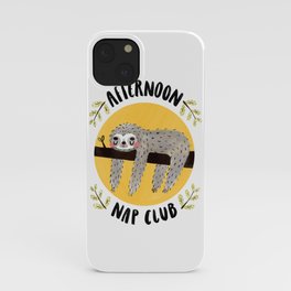 Afternoon Nap Club Sloth iPhone Case