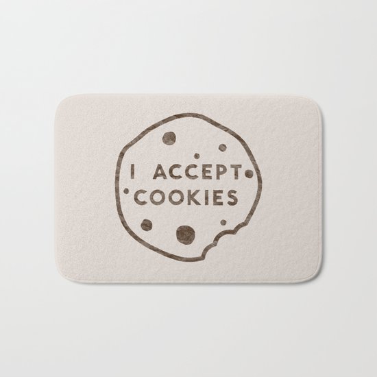 I Accept Cookies Bath Mat