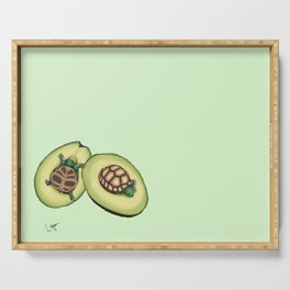 Tortoise Avocado Serving Tray