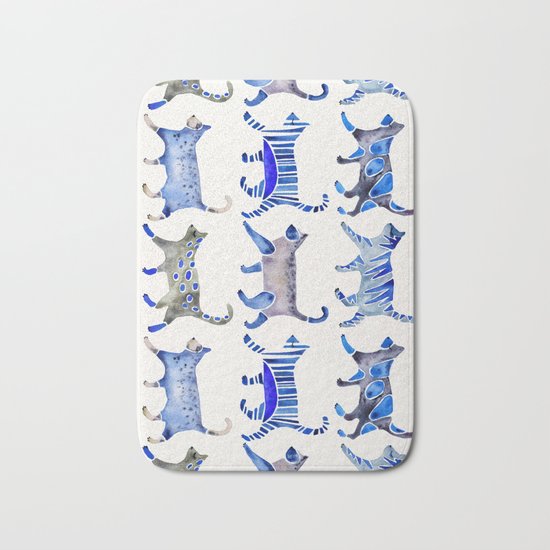 Cat Collection – Blue Palette Bath Mat