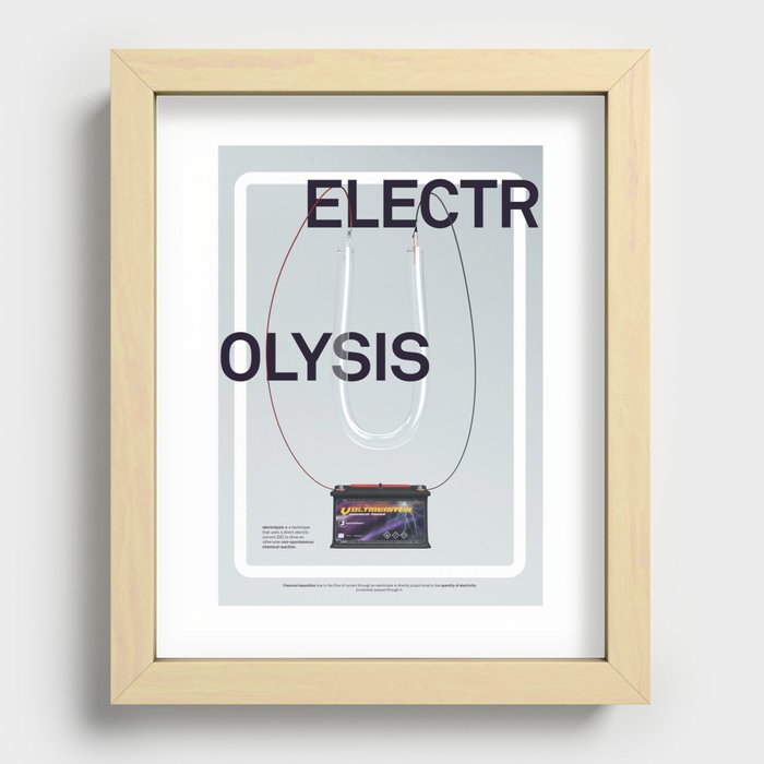 ELECTROLYSIS Recessed Framed Print