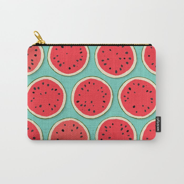 watermelon polka mint Carry-All Pouch
