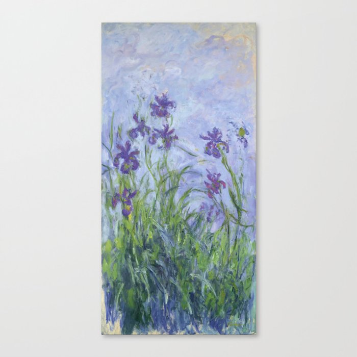 Claude Monet "Iris mauves" Canvas Print