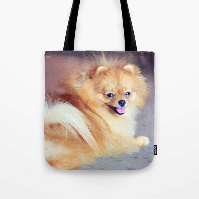 pomeranian tote bag
