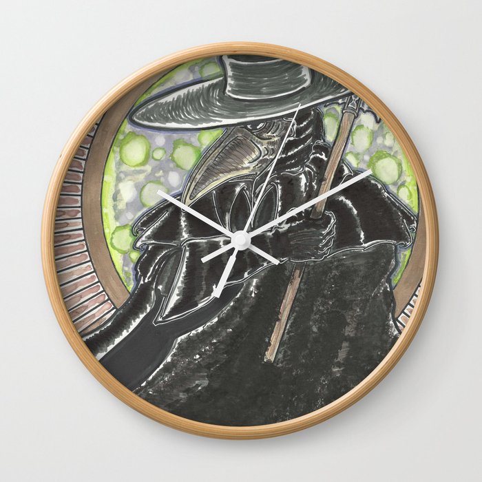 Plague Doctor Wall Clock