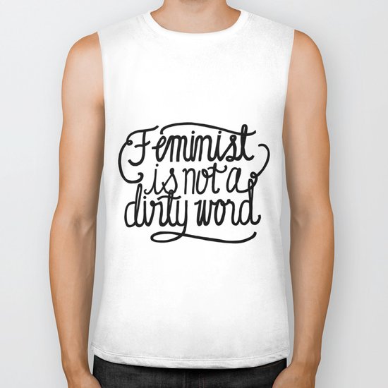 Feminist Is Not a Dirty Word Biker Tank