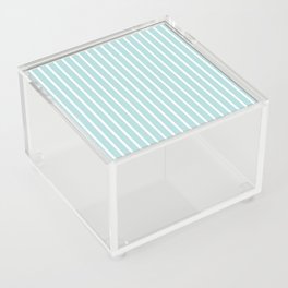 Light Blue Stripes Acrylic Box
