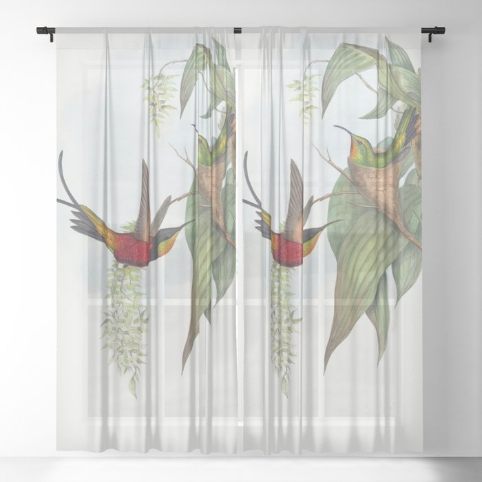 Topaza pyra; Fairy Topaz  Sheer Curtain