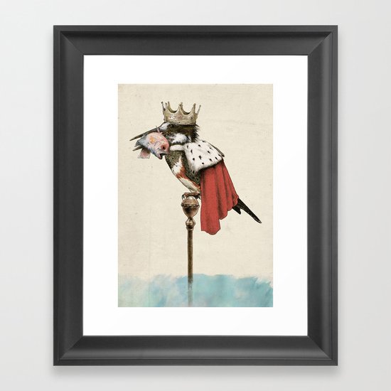 King Fisher Framed Art Print