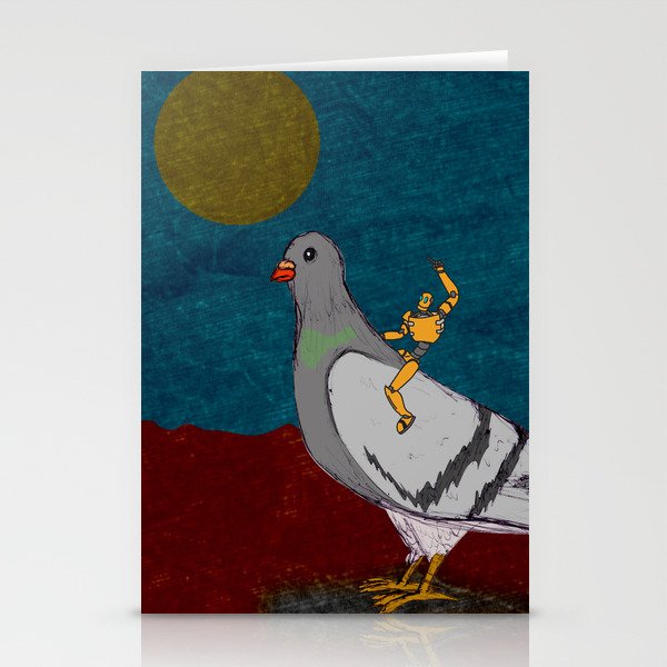 Pigeon Rodeo Stationery Cards